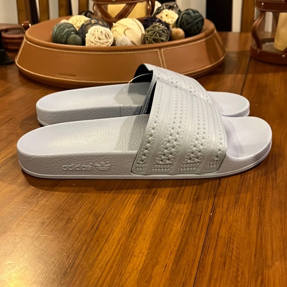 Adidas Adilette slides sandals new shoes blue flip flop Italy BA7539 Mens Size 4 main image 8